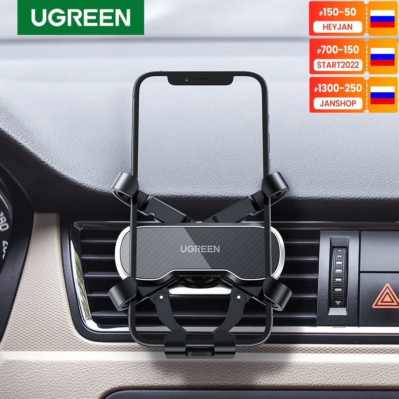 UGREEN Phone Holder for Phone in Car Air Vent Clip Mount Mobile Phone