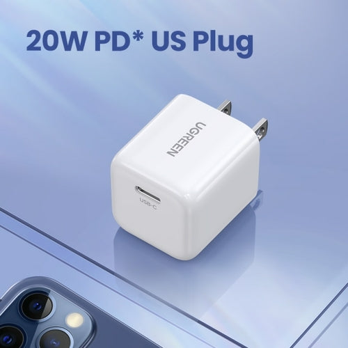 UGREEN USB Type C Charger 20W PD Fast Charger for iPhone 13 12 8 Quick