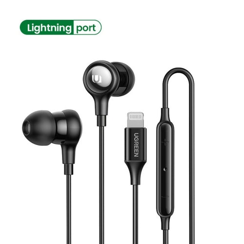 UGREEN Wired Headphones MFi Certified Lightning Earbuds with