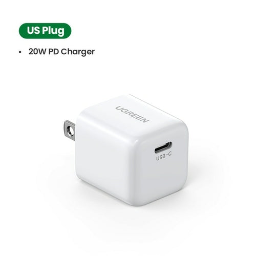 UGREEN iPhone Charger, 20W PD 3.0 Durable Compact Fast Charger, USB C