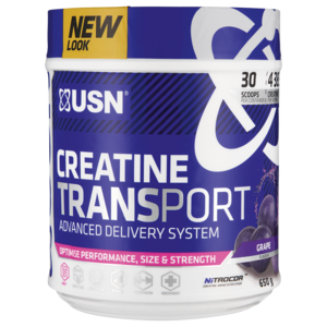 USN Creatine Transport Advanced Delivery System Grape Flavoured Supplement Powder 650g