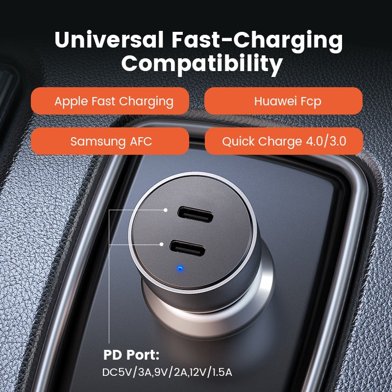 Ugreen 36W Quick Charge 4.0 3.0 QC USB Car Charger for Xiaomi QC4.0