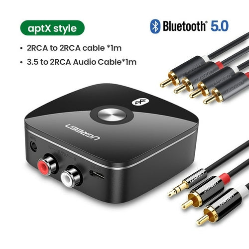 Ugreen Bluetooth RCA Receiver 5.0 aptX LL 3.5mm Jack Aux Wireless