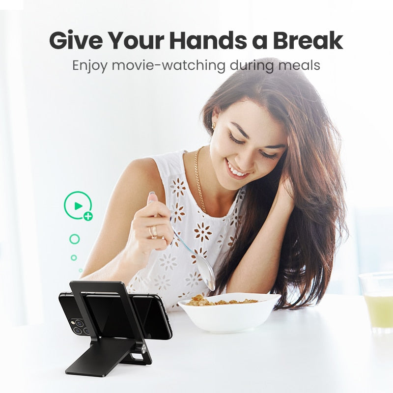 Ugreen Cell Phone Stand for Desk Adjustable Phone Holder Dock for