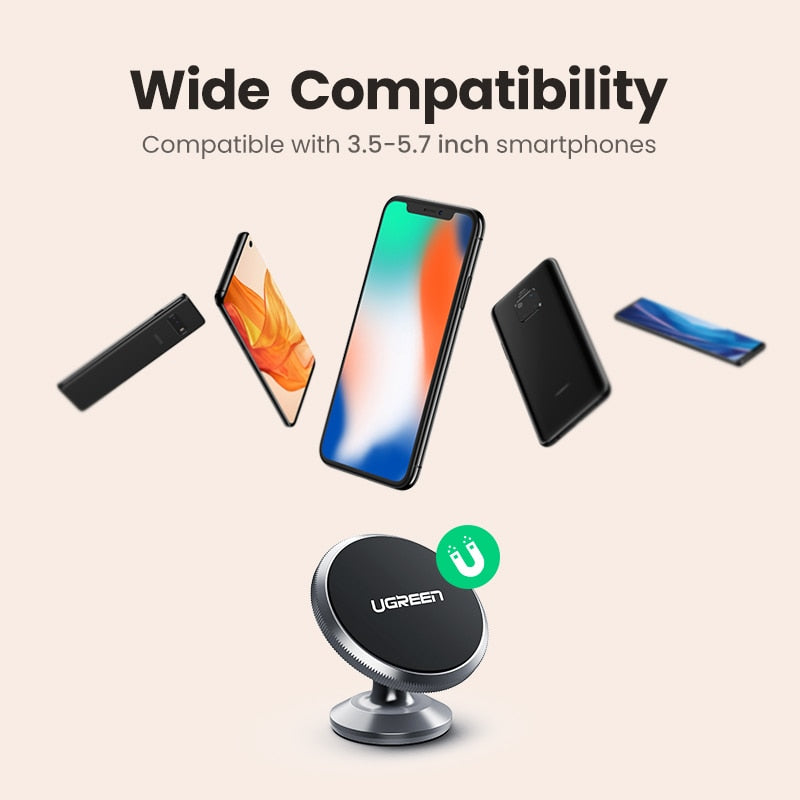 Ugreen Magnetic Phone Holder for iPhone 13 12 Samsung Xiaomi Car
