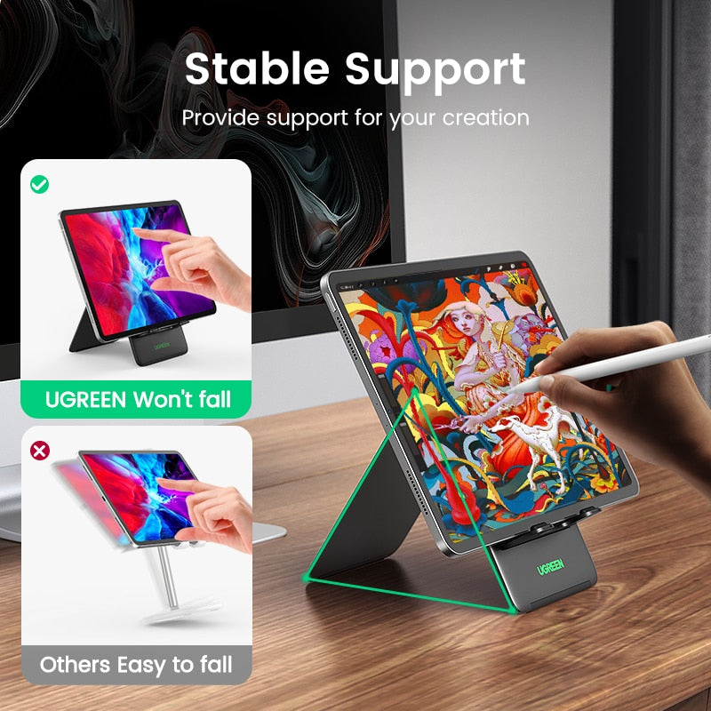 New-in Sale】UGREEN Tablet Phone Stand Aluminum iPad Stand For iPad Pro  iPhone Xiaomi Tablet Support Laptop Stand Tablet Holder - AliExpress