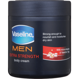 Vaseline Men Extra Strength Body Cream 400ml - myhoodmarket