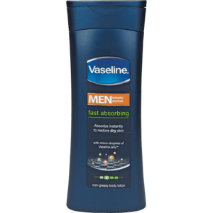 Vaseline Men Repairing Moisture Fast Absorbing Body Lotion 400ml - myhoodmarket