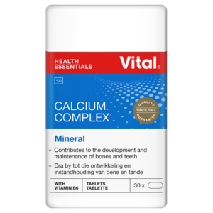 Vital Calcium Complex Tablets Bone Density Support 30 Pack