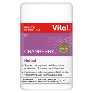 Vital Cranberry Complex Vitamin Capsules 30 Pack
