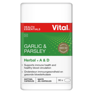 Vital Garlic & Parsley Flavoured Capsules 100 Pack