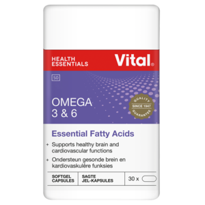 Vital Omega 3 & 6 Concentrate Capsules 30 Pack