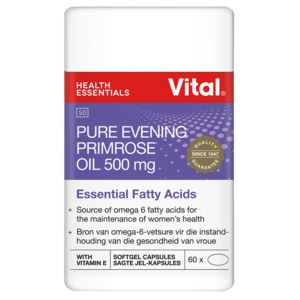 Vital Pure Evening Primrose Oil Vitamin Capsules 60 Pack