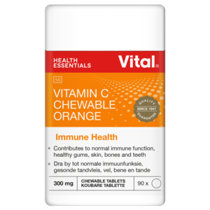 Vital Vitamin C 300mg Chewable Orange Tablets 100 Pack