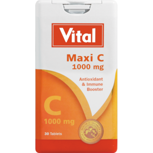 Vital Vitamin Tablets Maxi C 1000mg 30 Pack