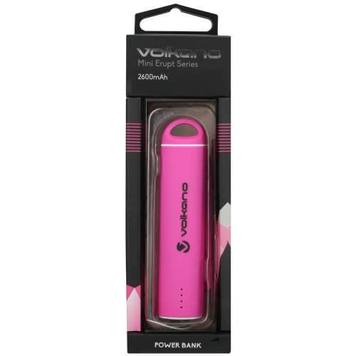 Volkano Mini Erupt Powerbank 2600mAh Pink. - myhoodmarket