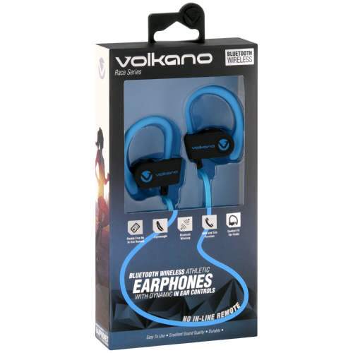 Volkano Sport Earhook Bluetooth Earphones Blue/Black - myhoodmarket