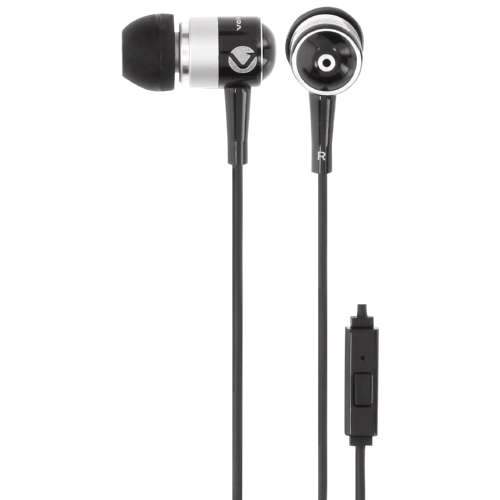 Volkano Stannic Series With Mic In Ear Headphones Black - myhoodmarket