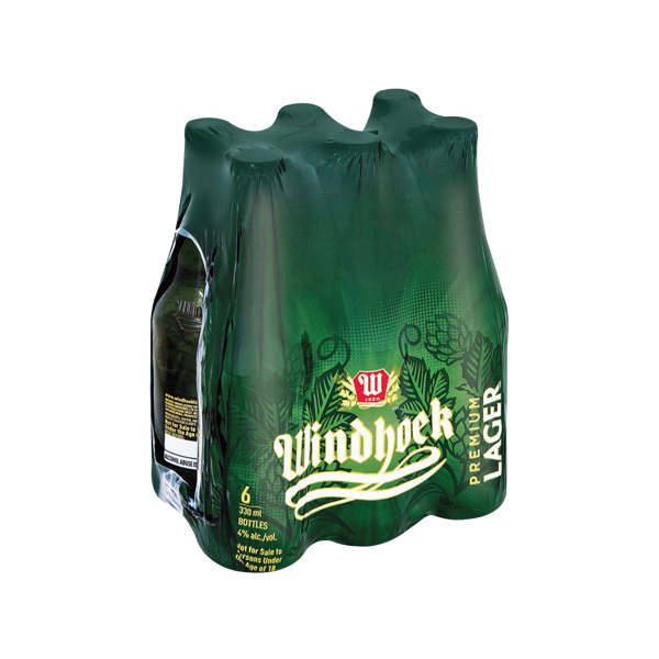Windhoek Draught Beer 6 x 340ml NRB