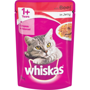 Whiskas Beef In Jelly Cat Food 85g