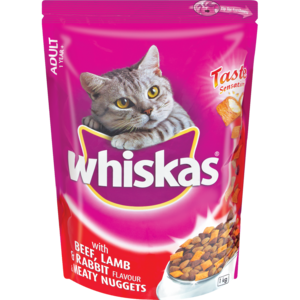 Whiskas Beef Lamb and Rabbit Meaty Nuggets 1kg