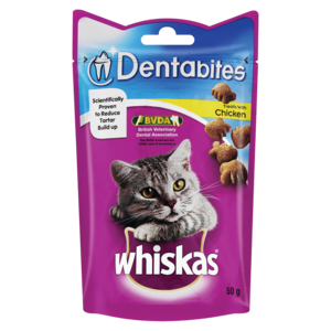 Whiskas Dentabites With Chicken Cat Treats 50g