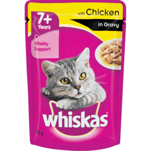 Whiskas Senior Chicken In Gravy Cat Food 85g