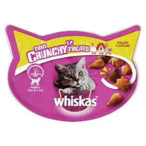 Whiskas Trio Poultry Flavour Crunchy Treats 55g