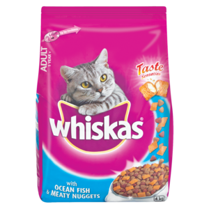 Whiskas With Ocean Fish & Meaty Nuggets Adult Cat Food 4kg