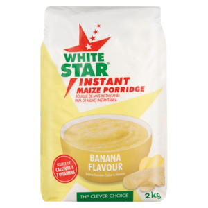 White Star Instant Banana Flavoured Maize Porridge 2kg