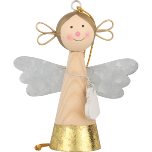 Wooden Angel Assorted Christmas Tree Decoration