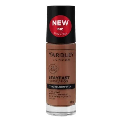 Yardley Stayfast Foundation Combination Oily Skin D1c