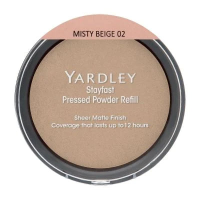 Yardley Stayfast Pressed Powder Refill Misty Beige