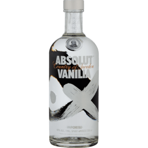 Absolut Vanilla Vodka Bottle 750ml - myhoodmarket