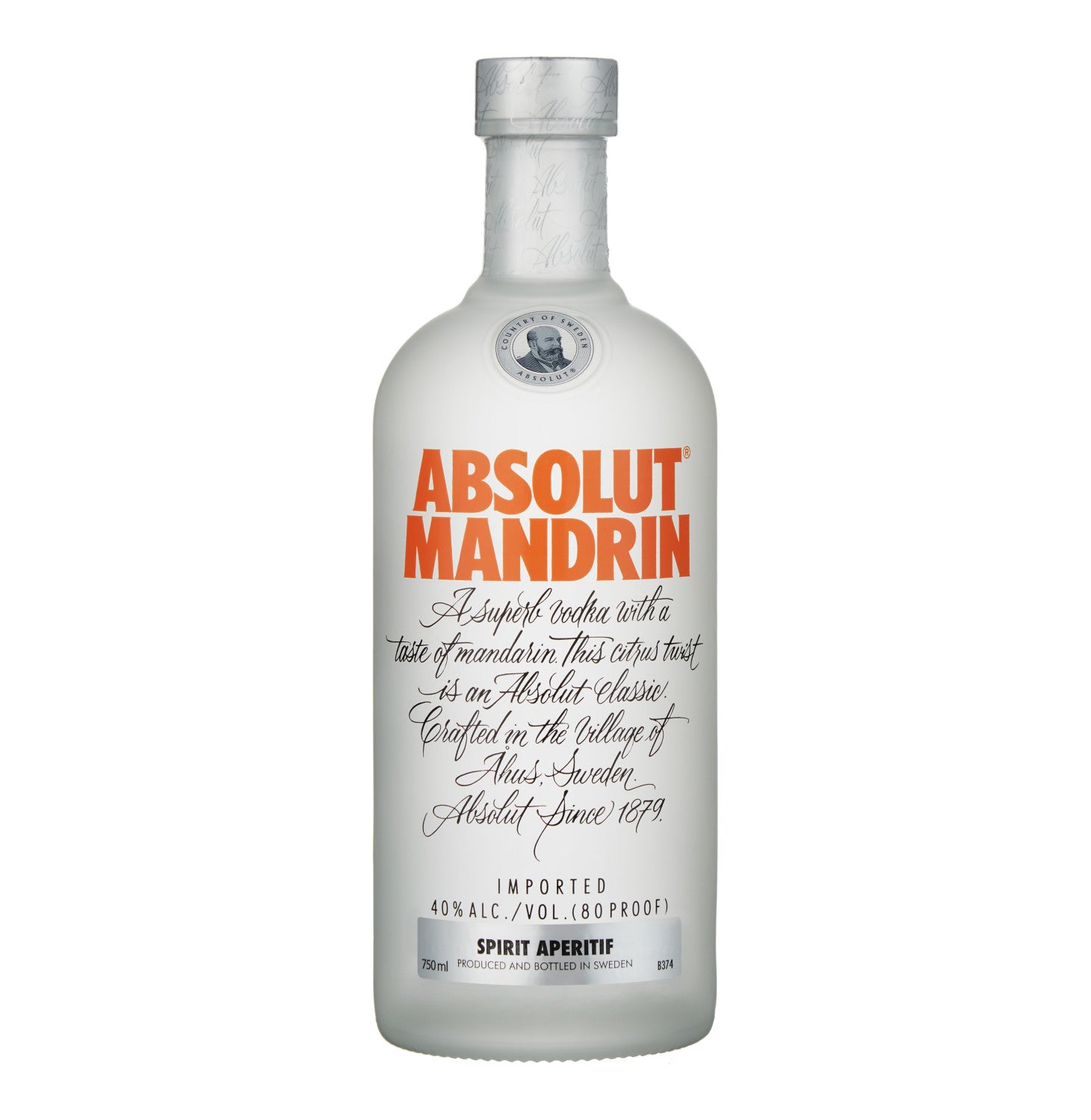 Absolut Mandarin Vodka Bottle 750ml
