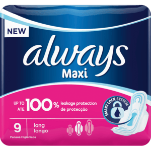 Always Maxi Plus Sanitary Pads 9 Pack - myhoodmarket
