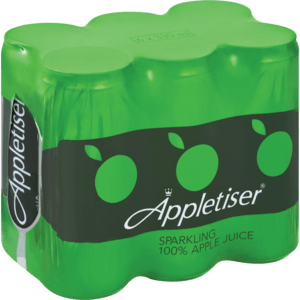 Appletiser Original Sparkling Juice Cans 6 x 330ml - myhoodmarket