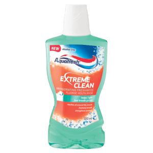 Aquafesh Extreme Clean Fluoride Mouthwash 500ml - myhoodmarket