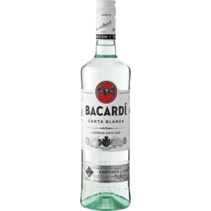 Bacardi Carta Blanca Rum Bottle 750ml - myhoodmarket