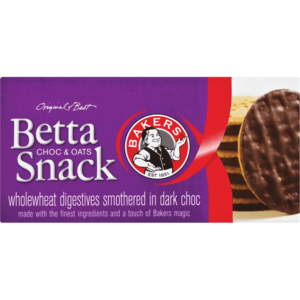Bakers Bettasnack Chocolate & Oats Biscuits 200g - myhoodmarket
