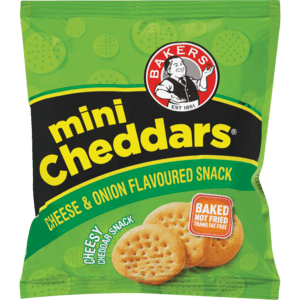 Bakers Cheese & Onion Mini Cheddars 33g - myhoodmarket