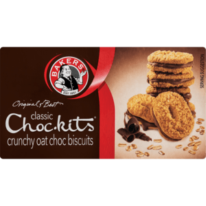 Bakers Classic Choc-kits Oat Chocolate Biscuits 200g - myhoodmarket