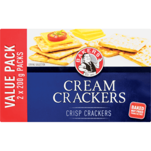 Bakers Cream Crackers Value Pack 2 x 200g - myhoodmarket