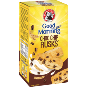 Bakers Good Morning Chocolate Chip Rusks 450g - myhoodmarket