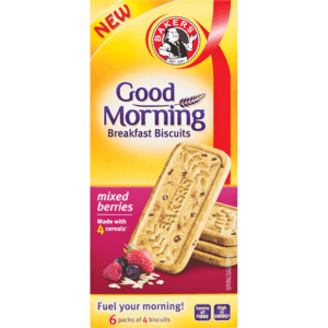 Bakers Good Morning Mixed Berries Breakfast Biscuits 300g - myhoodmarket