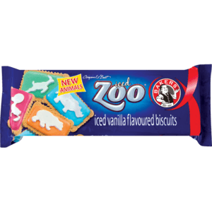 Bakers Iced Zoo Biscuits 150g - myhoodmarket