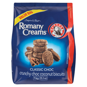 Bakers Romany Creams Classic Choc Biscuits 1kg - myhoodmarket