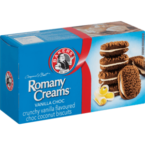 Bakers Romany Creams Vanilla Chocolate Biscuits 200g - myhoodmarket