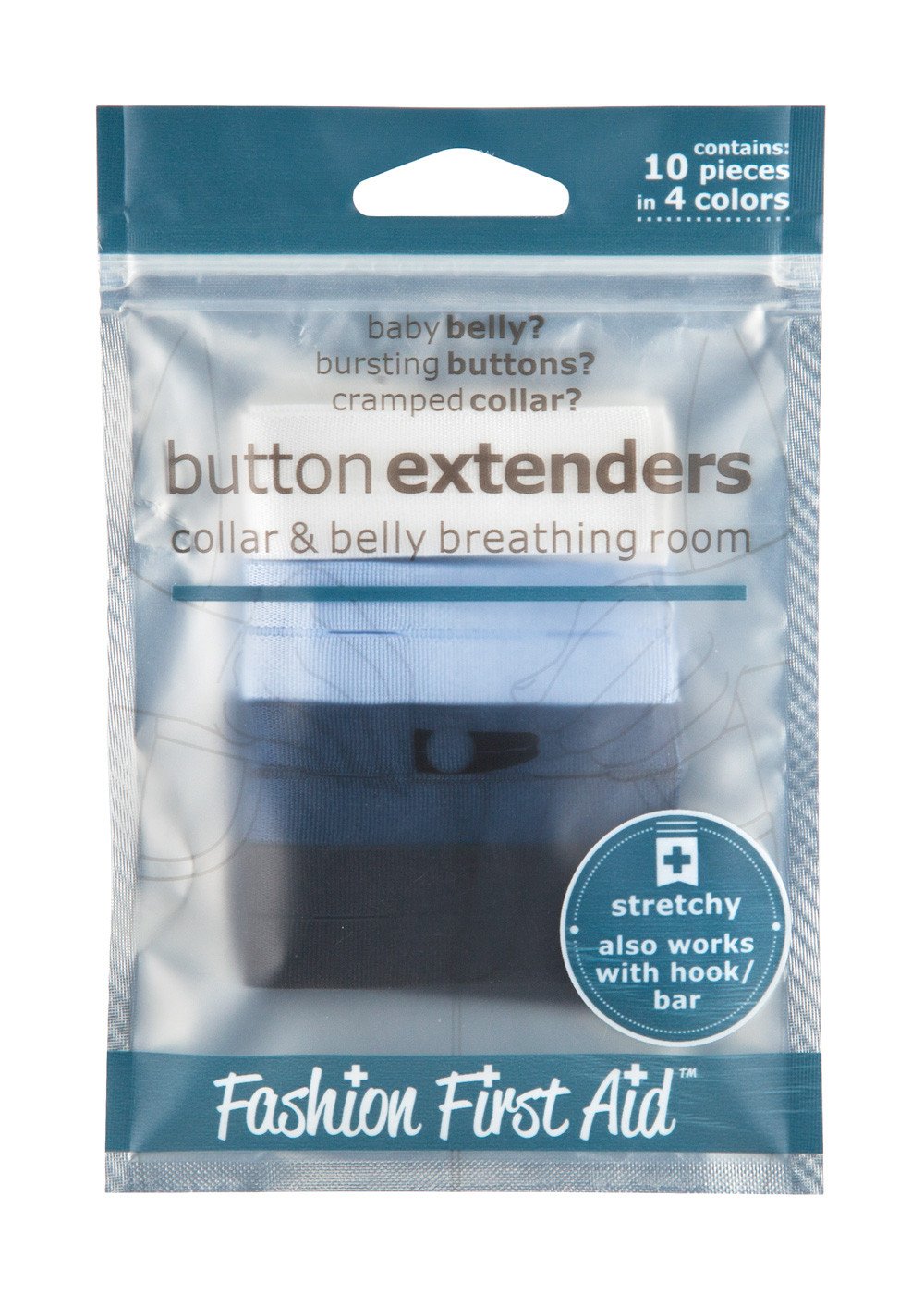 Button Extenders: collar & belly breathing room (10 pack)