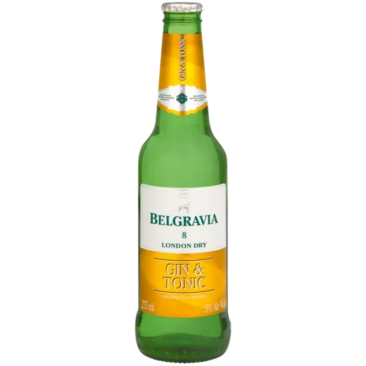 Belgravia London Dry Gin & Tonic Bottle 275ml - HoodMarket